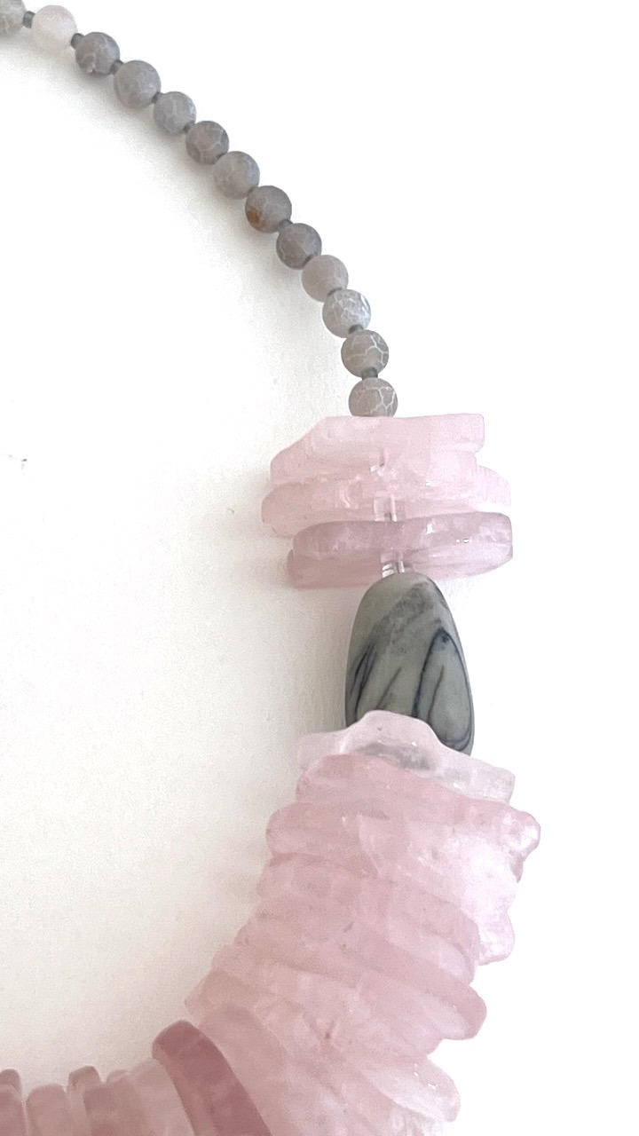 Rose Quartz Necklace IV - Image 2