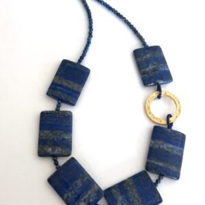 Lapis Rectangle Necklace III