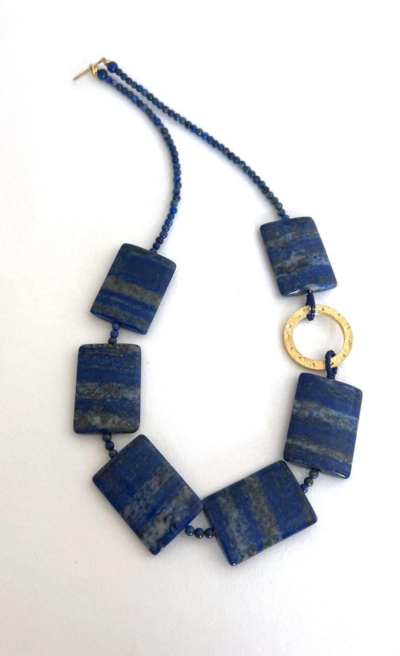 Lapis Rectangle Necklace III