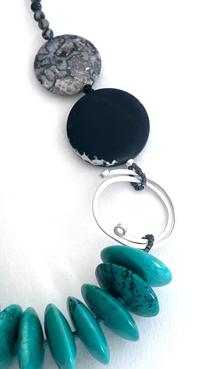 Turquoise Contemporary IV - Image 2