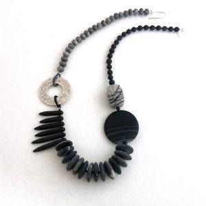 Asymmetric Black Necklace III